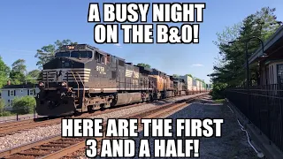 It was a busy night on the B&O! Here`s 3 and a half!
