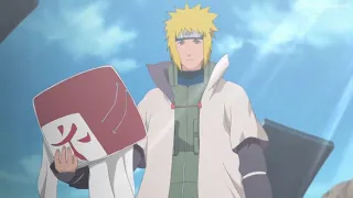 Minato es nombrado Cuarto Hokage - Kushina felicita a Minato