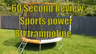 60 second review of #Argos sportspower 8ft outdoor kids #Trampoline. Go!