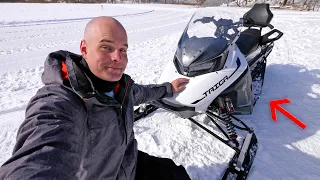 Worlds First ELECTRIC Snowmobile - 120 Horsepower!