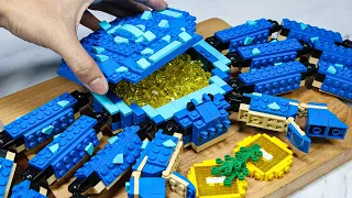 Incredible LEGO Seafood: RARE BLUE KING CRAB | Lego Cooking Food ASMR