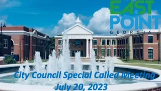 City Council Special Called Meeting July 20, 2023