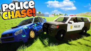 I Got Pulled Over in a Police Chase for SPEEDING in Brick Rigs Multiplayer Gameplay?!