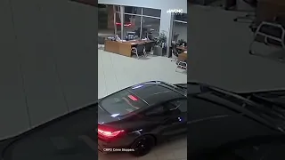 Thieves steal cars, drive straight out of dealership #shorts