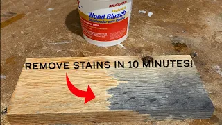 Remove stains from wood in minutes!