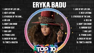 Eryka Badu Greatest Hits 2024 - Pop Music Mix - Top 10 Hits Of All Time