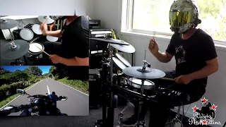 Phantom of the Opera, Iron Maiden DRUM COVER motorcycle edition