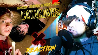 SAM AND COLBY REACTION: Dangerous Experience in World's Largest Catacombs (CLAUSTROPHOBIA)