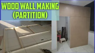 How to Make a Wooden Wall (Partition) with Door |Liaqat Wooden interiors,