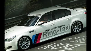 BMW Ring-Taxi lap (BMW E60 M5 V10) with Sabine Schmitz