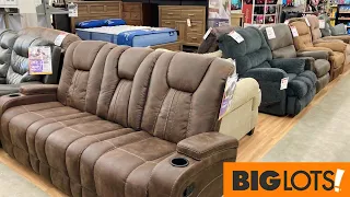 BIG LOTS SHOP WITH ME FURNITURE SOFAS ARMCHAIRS KITCHEN TABLES BEDS SHOPPING STORE WALK THROUGH