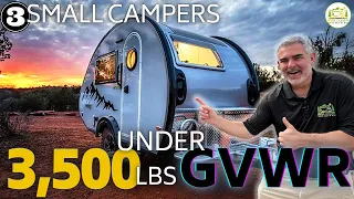 3 Compact Travel Trailers with Bathrooms!