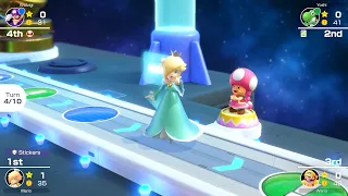 Mario Party Superstars #543 Space Land Rosalina vs Yoshi vs Wario vs Waluigi