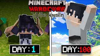 I Played Minecraft Jujutsu Kaisen As Toji Fushigoro For 100 DAYS… This Is What Happened