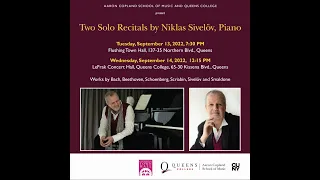 Guest Recital: Niklas Sivelov, piano