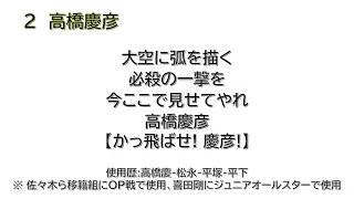 【AIきりたん】高橋慶彦選手(阪神タイガース) 応援歌