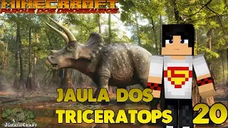 Minecraft Parque dos Dinossauros - Ep20 - Jaula dos Triceratops