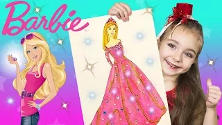 Barbie Сoloring Book |Coloring Pages For Children Learning Rainbow Colors Videos