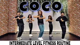 Coco | Sukh-E | Intermediate Level Fitness Dance | Bollywood Zumba choreo | Akshay Jain Choreography