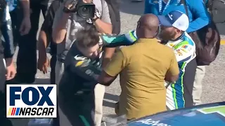PUNCHES THROWN between Noah Gragson, Ross Chastain in heated scuffle | NASCAR on FOX