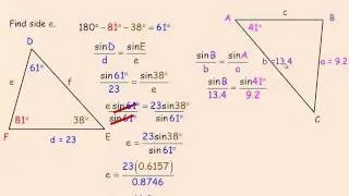 Sine and Cosine Laws When do You Use Each One