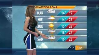 Yanet Garcia y El Pronostico Del Tiempo 15-Mar-2015 19:30 PM Full HD