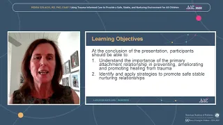 Using Trauma-Informed Care to Provide a Safe, Stable, and Nurturing Environment for All Children