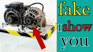 alternator free energy is fake ( I found the secret of this viral video)