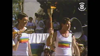 Olympic torch relay in San Diego County 1984