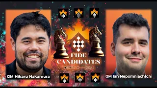 FIDE Candidates Chess Tournaments 2024 Round 13 : Ian Nepomniachtchi Vs Hikaru Nakamura