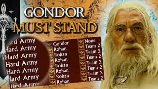 Gondor VS 7 Hard Army (Rohan) | Battle for Middle-Earth Gameplay
