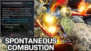 Divinity Original Sin 2 - Spontaneous Combustion Skill [Pyrokinetic]