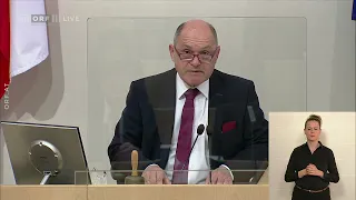 2022-03-24 02 Sitzungseröffnung durch Nationalratspräsident Wolfgang Sobotka ÖVP