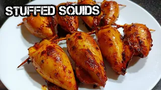 Goan stuffed Squids recipe | How to make stuffed masala squids | Rechado Masala Squids