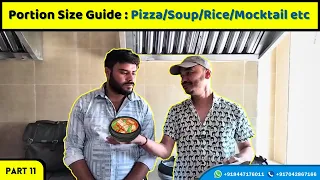 Portions Size Guide - Pizza/Soup /Rice / Mocktail | Restaurant Business In India | Restaurant Guide