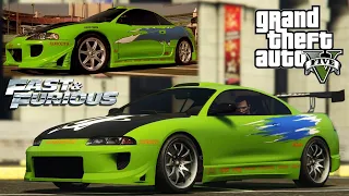 GTA 5: Brian's 'Fast and Furious' Mitsubishi Eclipse - Maibatsu Penumbra FF REPLICA BUILD!