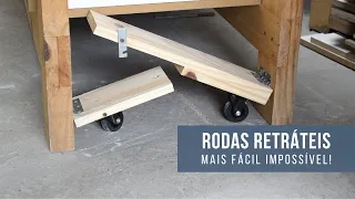 RODAS RETRÁTEIS para bancada de trabalho