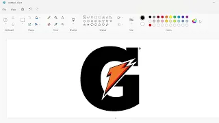 How to draw the Gatorade logo using MS Paint | How to draw on your computer