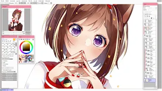 Malaysian VTuber Speedpaint On Paint Tool SAI