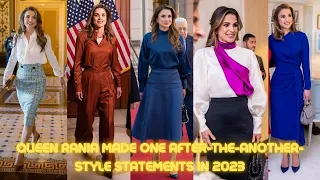 Queen Rania made one after another style statements in 2023