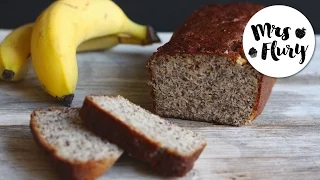 Gesundes Bananenbrot | zuckerfrei, glutenfrei | Backen mit Mrs Flury