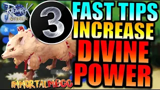 3 FASTEST WAYS TO INCREASE YOUR DIVINE POWER!! - RAGNAROK ORIGIN