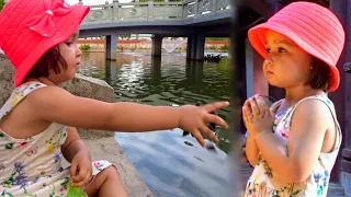 Releasing snails & mussels into the pond of a temple | Animal rescue | Family vlog by Meigo Märk