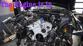 JUNKYARD BMW 335 N54 TO SINGLE TURBO BUILD.. PART 1..FULLY BUILT ENGINE INSTALL