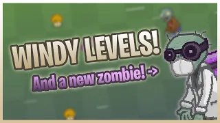 Windy Levels and a New Zombie! | PVZ Neighborhood Defense | CrisDevelop