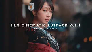 HLG CINEMATIC LUT PACK Vol.1 for SONY