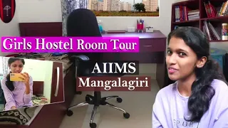 AIIMS Girls Hostel Room Tour | AIIMS Mangalagiri Hostel Room | MBBS medical college hostel  #sharon