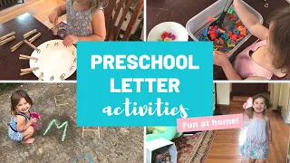 PRESCHOOL ACTIVITIES FOR LEARNING LETTERS | ALPHABET GAMES FOR PRESCHOOLERS