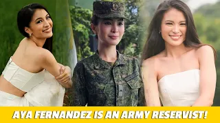 Aya Fernandez is an army reservist! | Star Magic Inside News