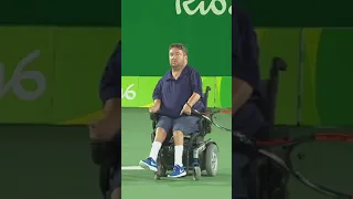 You can't do what I do 😉🎾 #shorts #wheelchairtennis